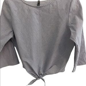 Blouse  top Woman ,   Color blue and white